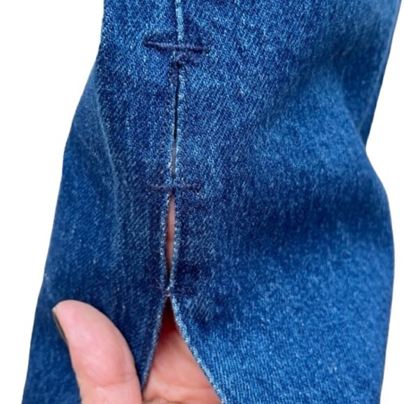 Free People NWT We The Free Emmy Split Hem Blue Boot Cut Jean SIZE 31 - Picture 5 of 15